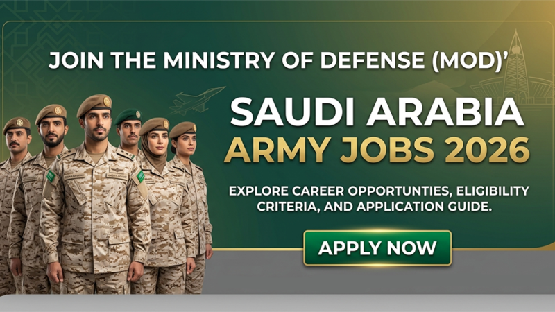 Saudi Arabia Army Jobs 2026: Join the Ministry of Defense (Guide)